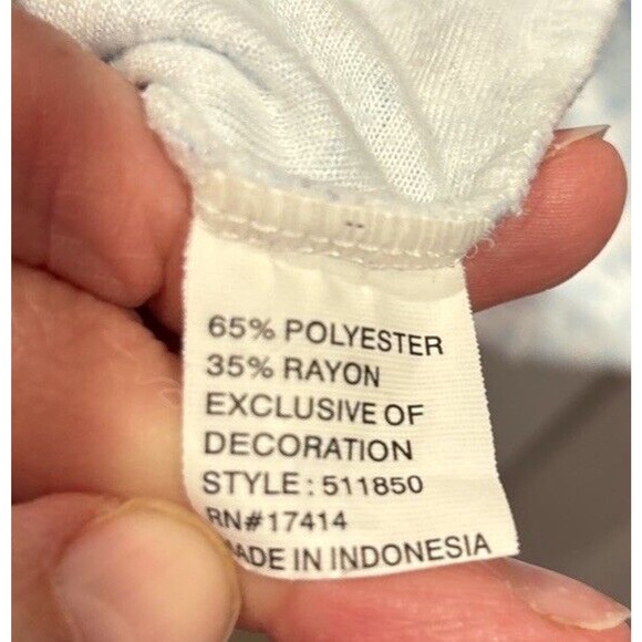 Vintage Miss Elaine Nightgown Medium Blue Fancy Detailed Trim Cottagecore - Picture 7 of 7